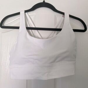 Lululemon Energy Longline Bra, Medium Support, B-D Cups, White